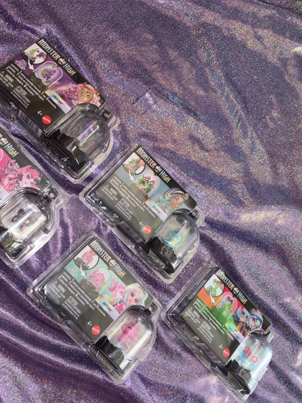 Monster High Pet Keychain Set of 5